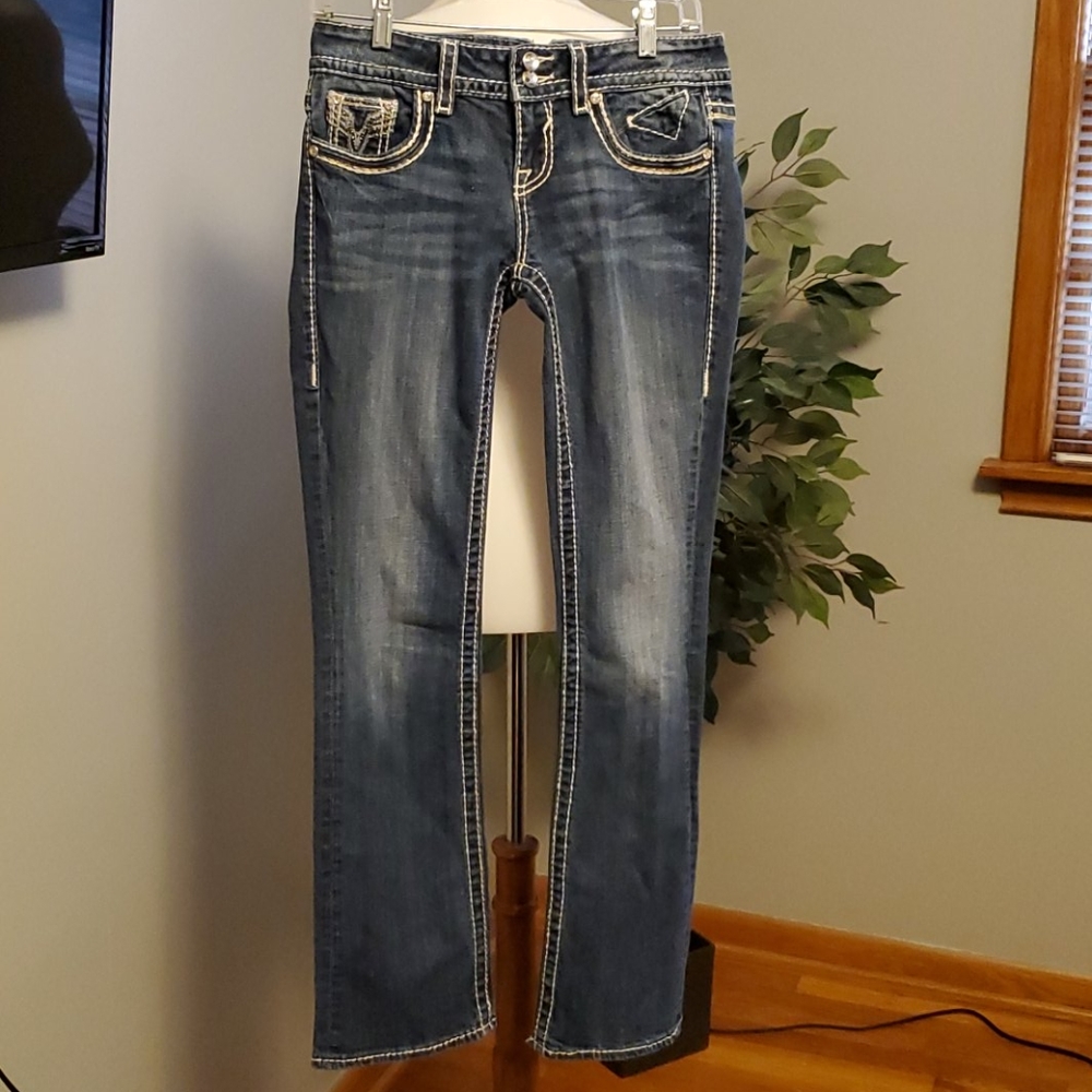 VIGOSS Low Rise Medium Wash Jeans